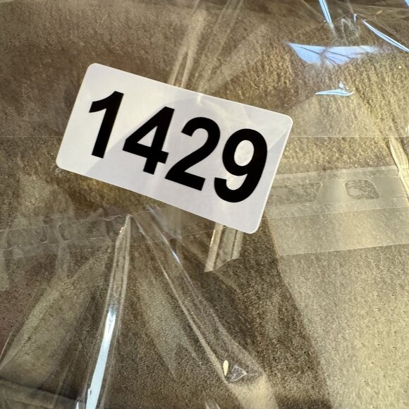 Live A Little Womens Leather Button Up Jacket Beige Size 16 Mandarian Collar Vtg - Picture 7 of 7